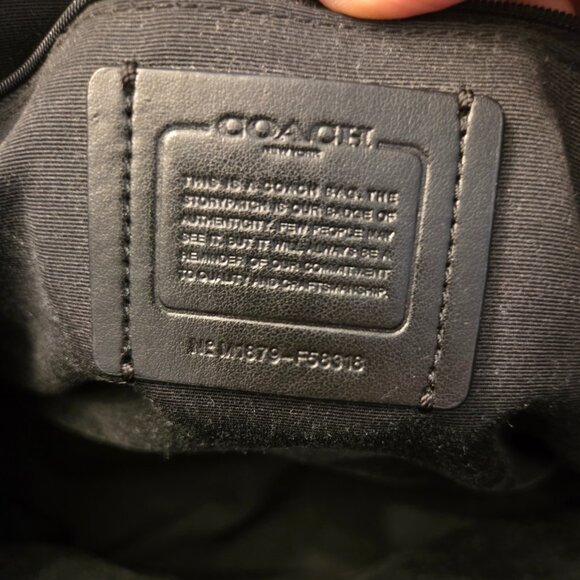 Coach Ava Signature Leather Zip Top Tote Bag - Picture 6 of 11